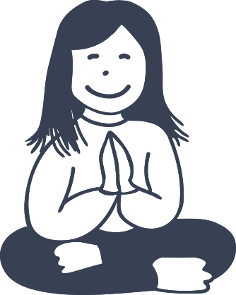 Yoga Girl Smiling Sticker