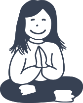 Yoga Girl Smiling Sticker