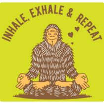 Yoga Inhale Exhale Sticker