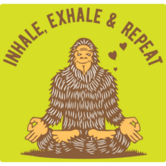 Yoga Inhale Exhale Sticker