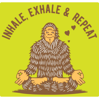 Yoga Inhale Exhale Sticker