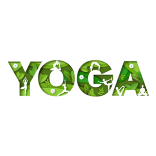 Yoga Lettering Poster Sticker