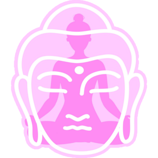 Yoga Lotus Pose In Pink Sticker