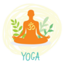 Yoga Relaxing In Lotus Pose Sticker