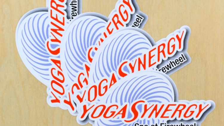 Yoga Synergy Custom Die Cut Stickers