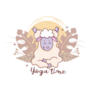 Yoga Time Cute Lamb Sticker