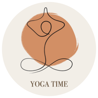 Yoga Time Simple Sticker