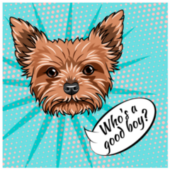 Yorkshire Good Boy Sticker