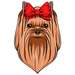 Yorkshire Long Hair Sticker