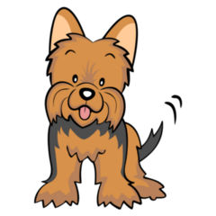 Yorkshire Tail Wag Sticker