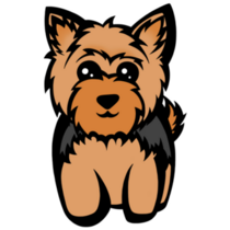 Yorkshire Terrier Bold Sticker