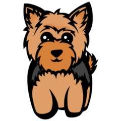 Yorkshire Terrier Bold Sticker