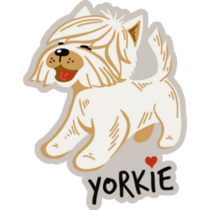 Yorkshire Typography Sticker