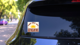 You are My Sunshine Retro Font Sticker on a Rear Car Window (New) example