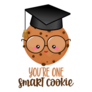 You Are One Smart Cookie Graduation Illustration Sticker