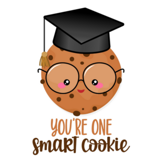 You Are One Smart Cookie Graduation Illustration Sticker