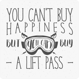 You Can Buy A Lift Pass Snowboarding Sticker