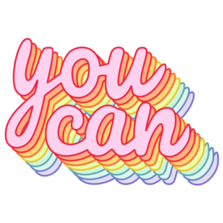 You Can Rainbow Sticker