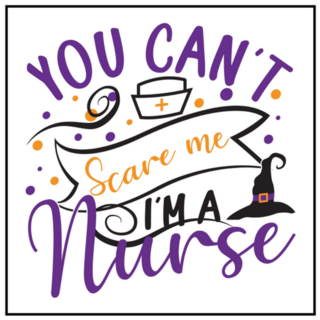 You Cant Scare Me Im A Nurse Sticker