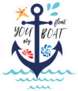 You Float My Boat Sticker