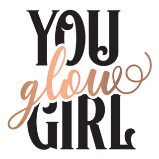 You Glow Girl Modern Fashion Sticker