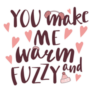 You Make Me Warm And Fuzzy Winter Sticker