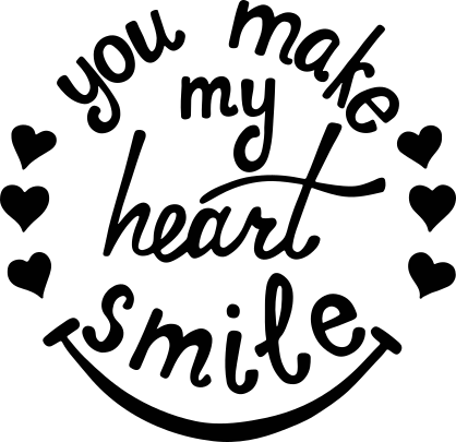 You Make My Heart Smile Hippie Sticker