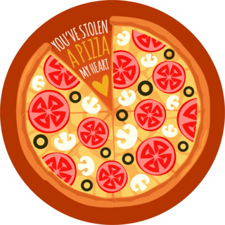 You Stole A Pizza My Heart Sticker