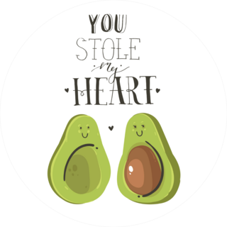 You Stole My Heart Avocado Sticker