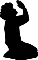 Young Boy Praying Transfer Sticker