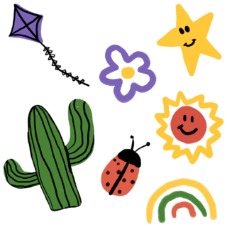 Young Doodle Sticker Sheet