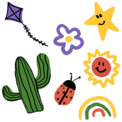 Young Doodle Sticker Sheet