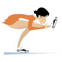 Young Figure Skater Sticker