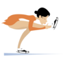 Young Figure Skater Sticker