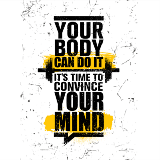 Your Body Can Do It Sticker