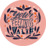 Your Feelings Are Valid Pink Awareness Lettering Sticker
