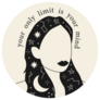 Your Only Limit Is Your Mind Astrology Girl Sticker
