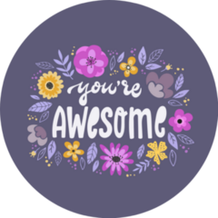 Youre Awesome Illustration Sticker