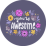 Youre Awesome Illustration Sticker