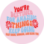 Youre Destined For Amazing Things 70s Lettering Sticker