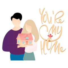 Youre My Home Real Estate Sticker