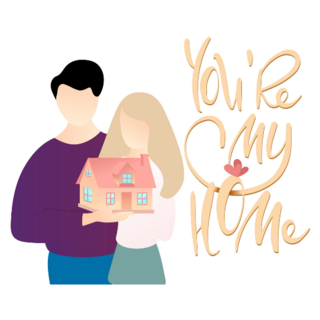 Youre My Home Real Estate Sticker