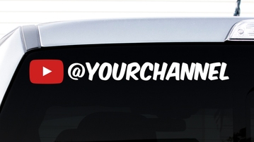 Custom YouTube Username Stickers - Get More Channel Subscribers