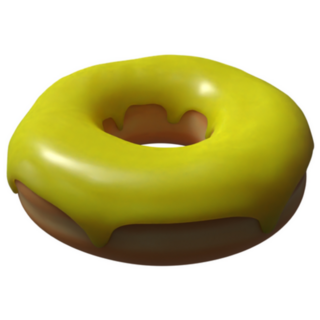 Yummy Yellow Donut Sticker