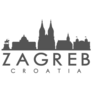 Zagreb Croatia Skyline Lettering Sticker