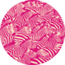 Zebra Pattern Bright Pink Sticker