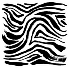 Zebra Print / Hand Drawn Pattern Sticker