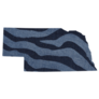 Zebra Print State Nebraska Sticker