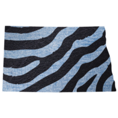 Zebra Skin State Map Of North Dakota Sticker