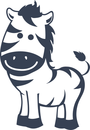 Zebra Smiling Sticker